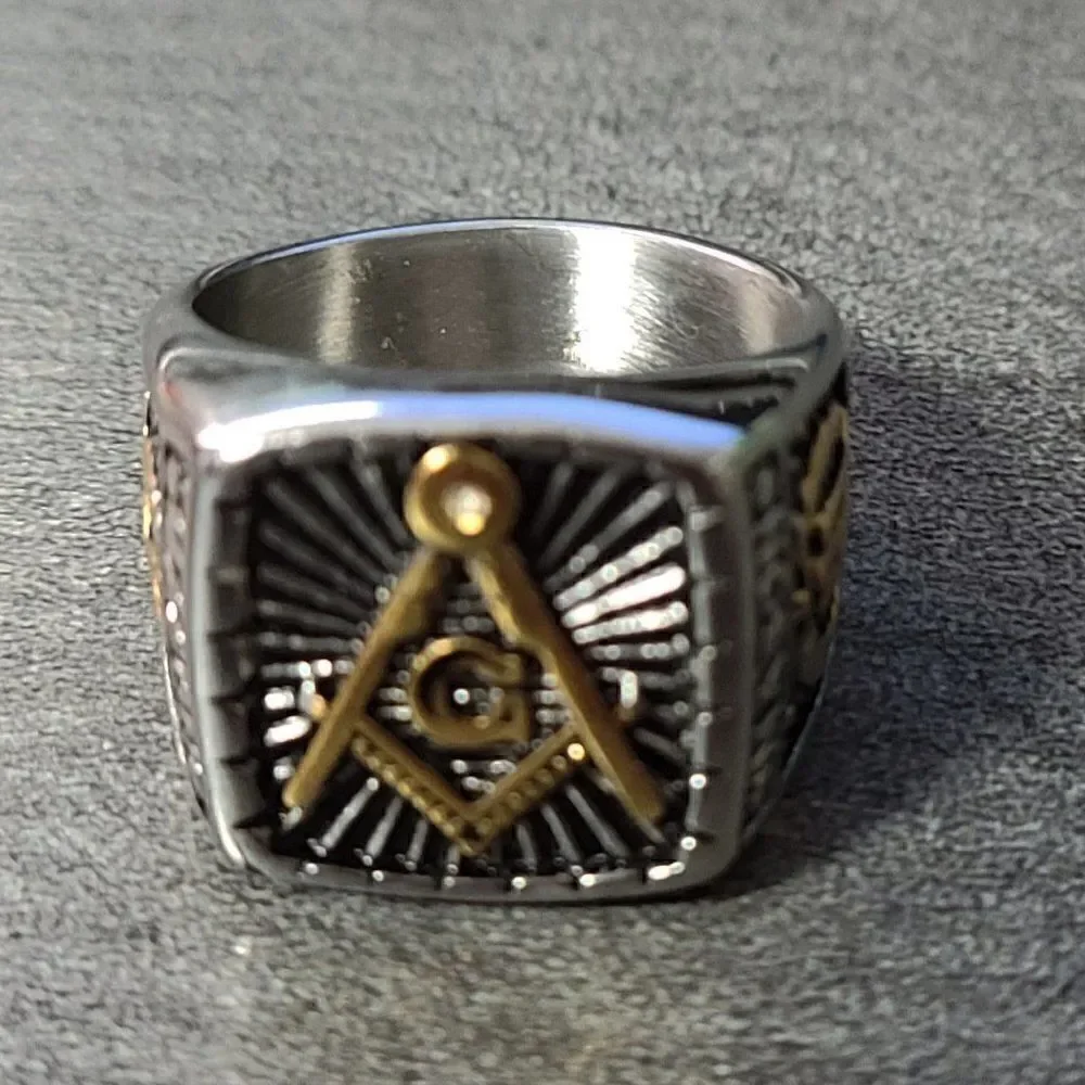 Freemason Masonry Signet Style Ring sizes 9, 10, 11, 12